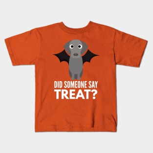 Weimaraner Halloween Trick or Treat Kids T-Shirt